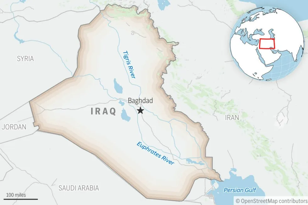 A man detonates explosive belt during arrest attempt in Iraq, injuring 2 security members